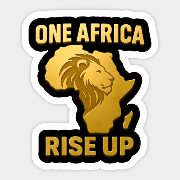 One Africa Rise Up Sticker by Douglas's Store 8